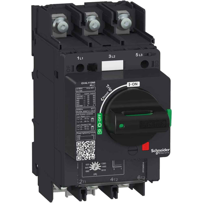 Motor Circuit  Breaker GV4L Magnetic 3Ph 80A 50kA Lug