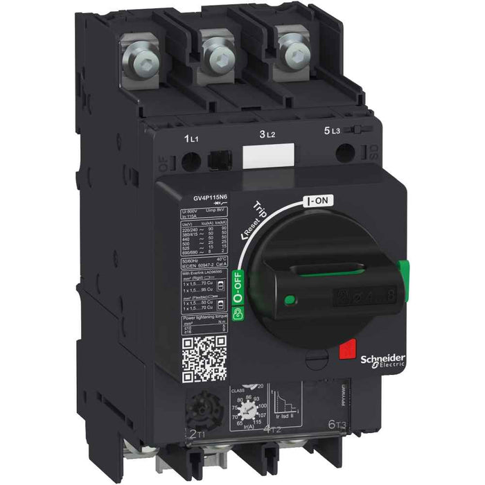 Motor Circuit Breaker GV4P Thermal Magnetic 12.5A 50kA Lug