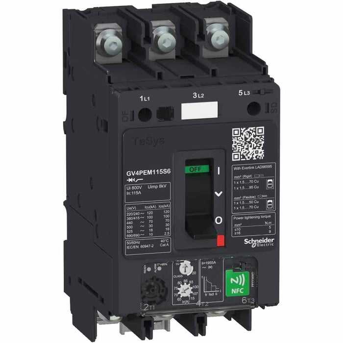 Motor Circuit Breaker GV4PE Multi Therm Mag 25A 50kA Lug