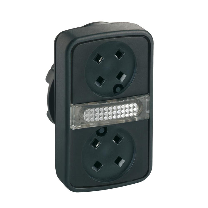 XB4/5 Pbutton Head Dbl Illum XB4 Flush/Flush 22mm No Caps