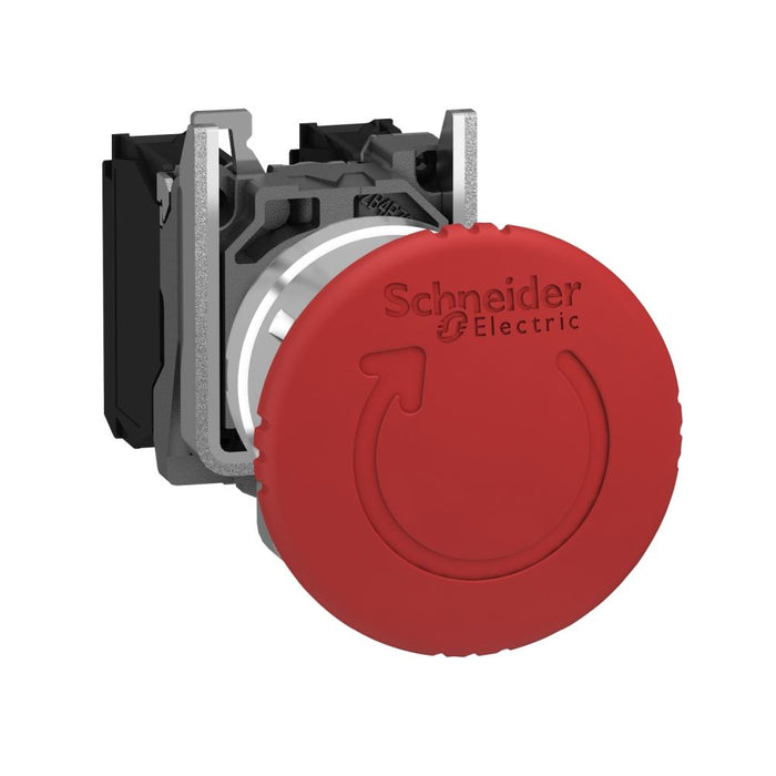 XB4 E Stop Switch Off Red Mroom(40) 22mm Turn to Release 2NC