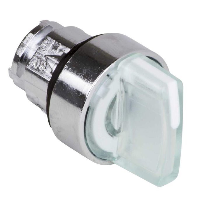 ZB4 Selector Switch Illum 22mm 3pos Stay Put White