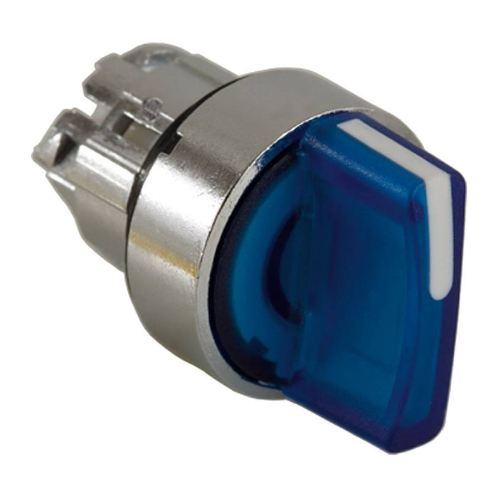 ZB4 Selector Switch Illum 22mm 3pos Stay Put Blue