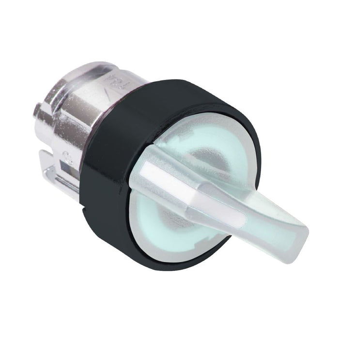 XB5 Selector Sw Head Illum 22mm White 3pos Spr Ret>Ctr