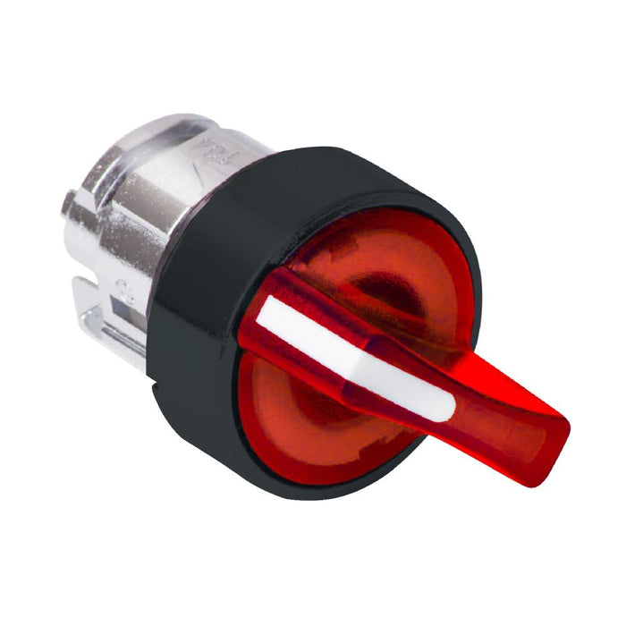 XB4/5 Selector Sw Head Illum 22mm Red 3pos Spring Return