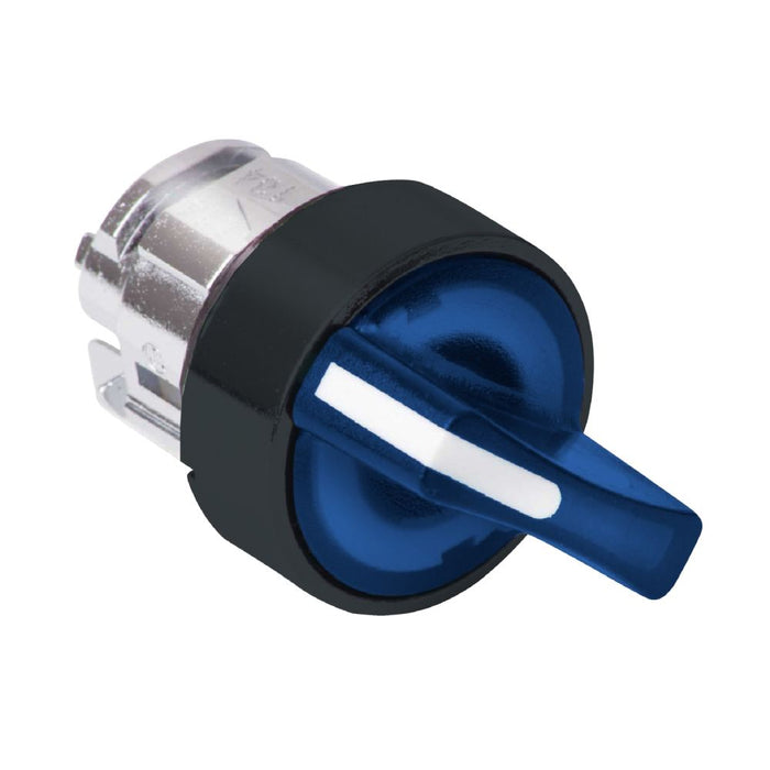 XB4/5 Selector Sw Head Illum 22mm Blue 3pos Spring Return