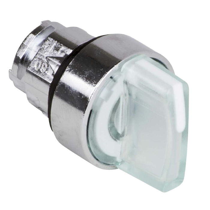ZB4 Selector Switch Illum 22mm 3pos Spring Return White