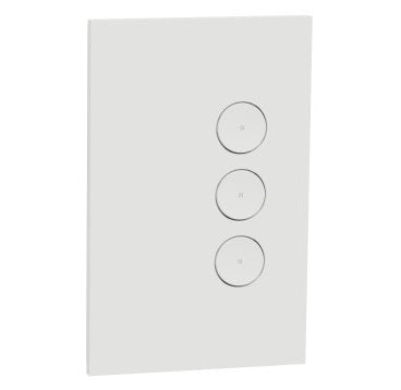 C-Bus Saturn Zen Fascia Only 3-Key White