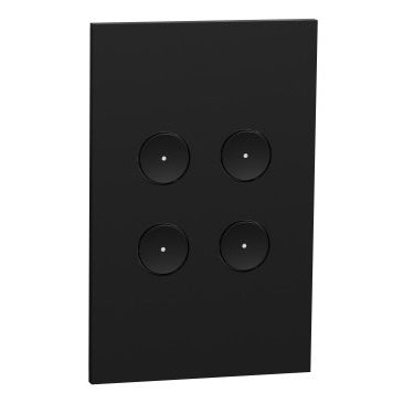 C-Bus Saturn Zen A-Series Key Input Unit 4-Key Black