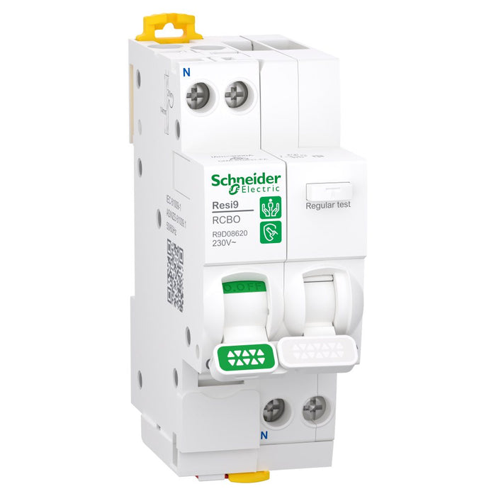 Resi9 RCBO 1P+N 20A 30mA 6kA Type A