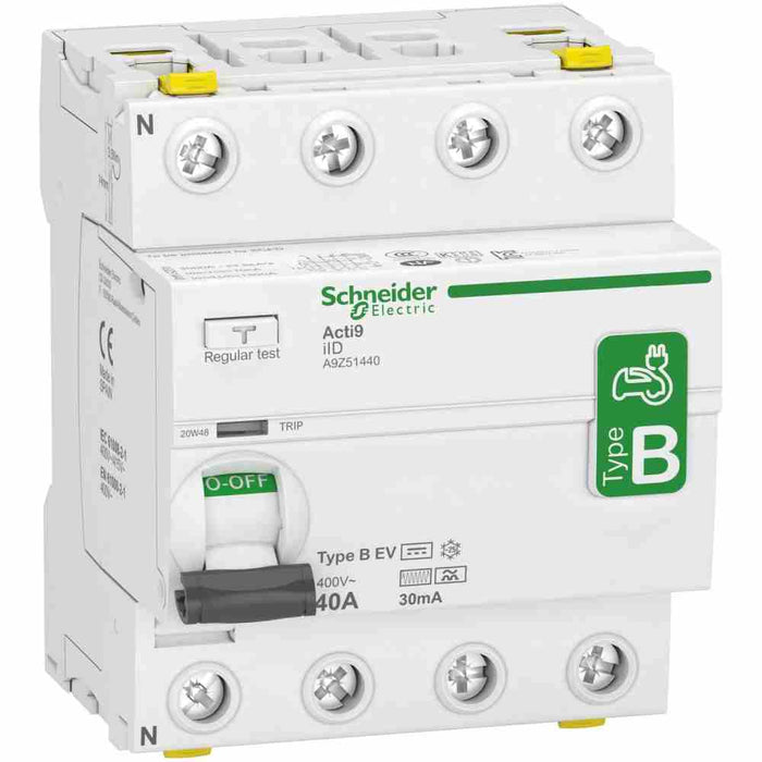 Acti9 IID EV RCCB 4P 40A 30mA Type-B