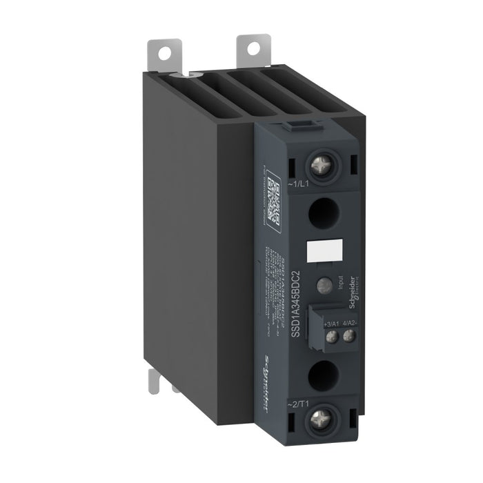 Compact Solid State Relay SSR 45A 1Ph DIN Mount  AC/DC Input