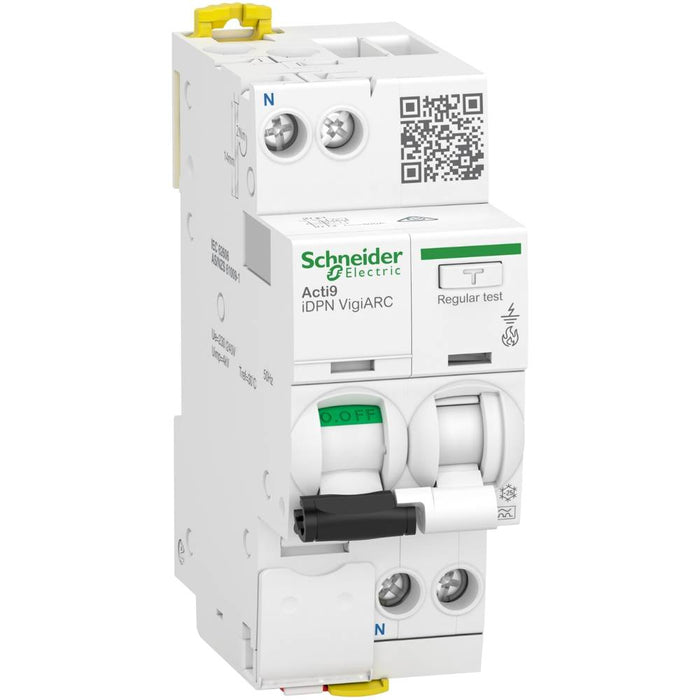 Acti9 iDPN N VigiArc 6A 1PN C 30mA Arc Fault Detector