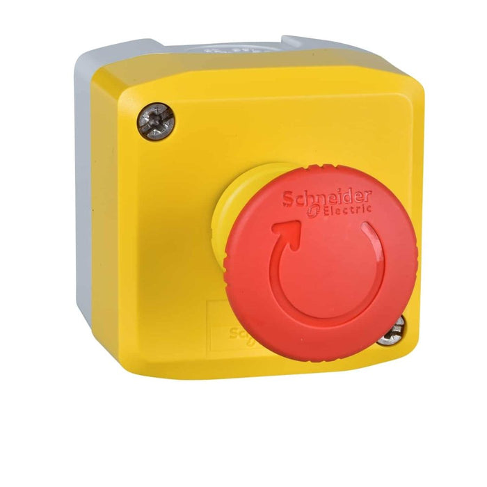 XALD/K Control Station Yellow Red PB Turn to Release 2NC