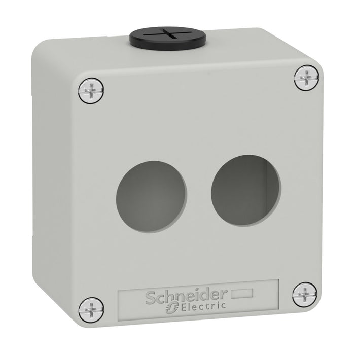 Control Station M20 2 x 22mm Cutouts 80 x 80 x 51.5 Grey