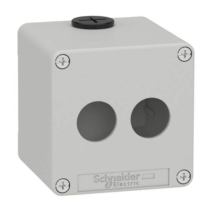 Control Station M20 2 x 22mm Cutouts 80 x 80 x 77 Grey