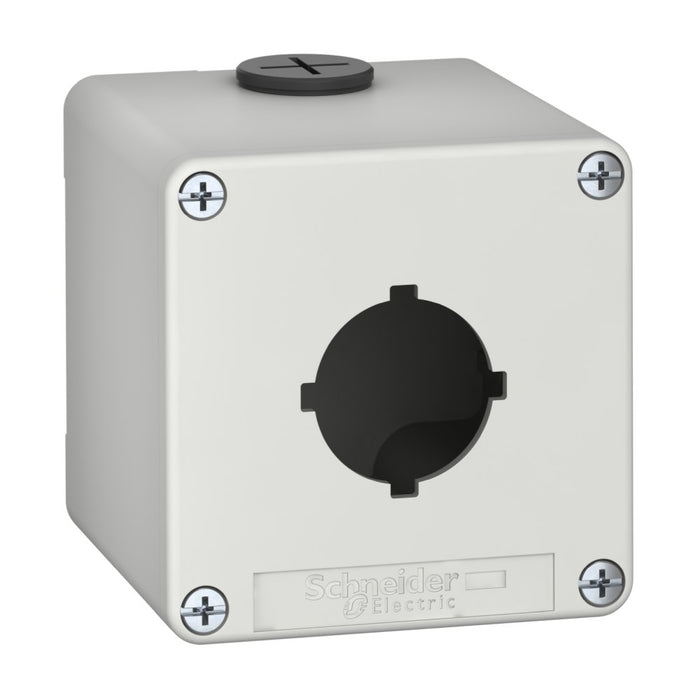 Control Station M20 1x 30mm Notch Cutouts 80 x 80 x 77 Grey