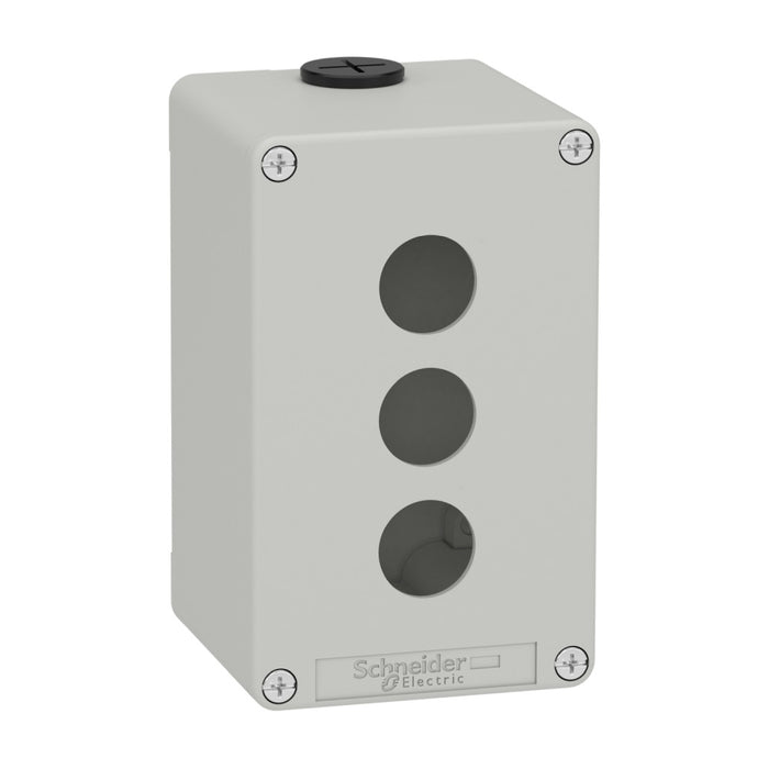 Control Station M20 3 x 22mm Cutouts 80 x 130 x 77 Grey
