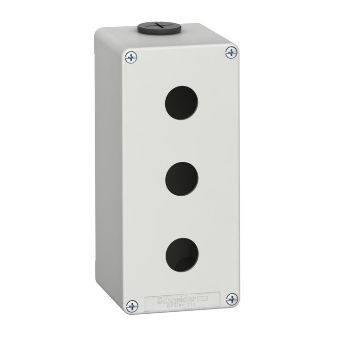 Control Station M25 3 x 22mm Cutouts 80 x 175 x 77 Grey