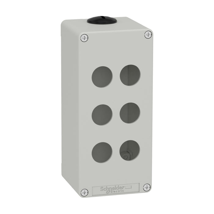 Control Station M25 6 x 22mm Cutouts 80 x 175 x 77 Grey