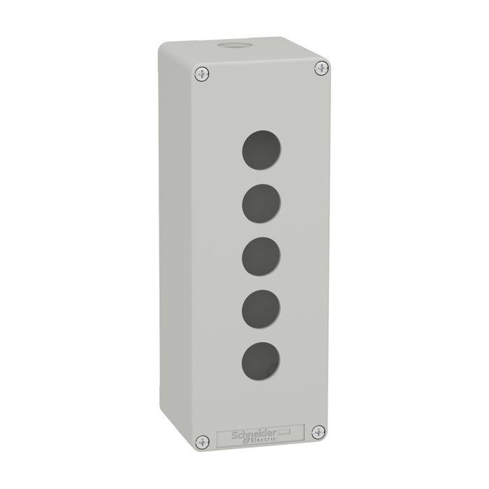 Control Station M25 5 x 22mm Cutouts 80 x 220 x 77 Grey