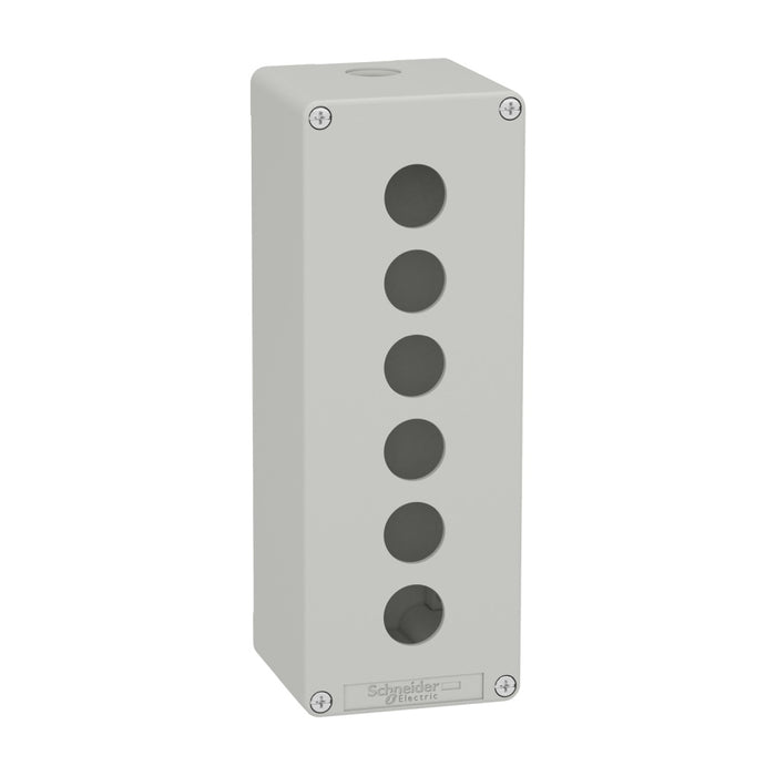 Control Station M25 6 x 22mm Cutouts 80 x 220 x 77 Grey