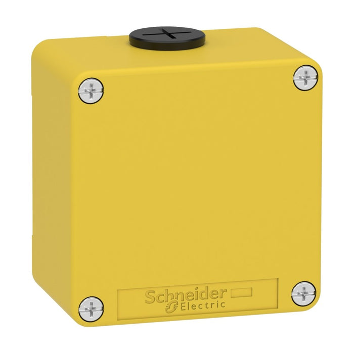 Control Station M20 Undrilled 80 x 80 x 51.5 Yellow