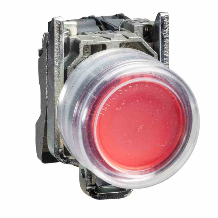 XB4 Pbutton Projecting 22mm Red Spr Ret Booted Unmarked 1NO