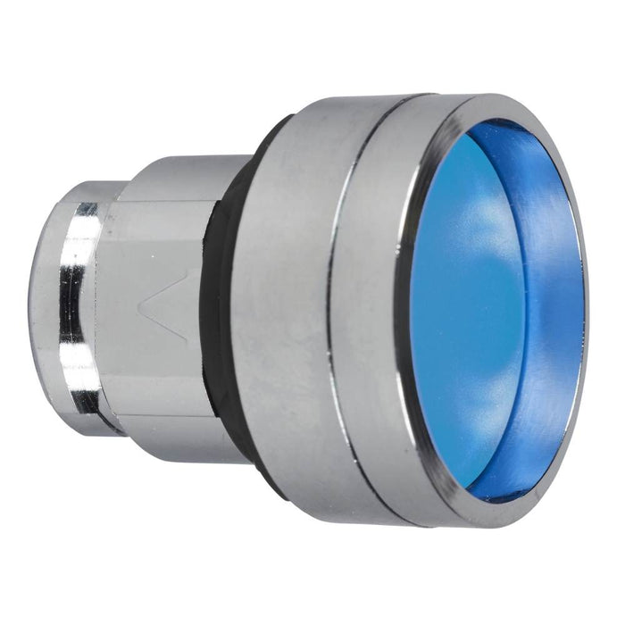 XB4 Pbutton Head Non Ill 22mm Blue Recessed Spr Ret Unmarked