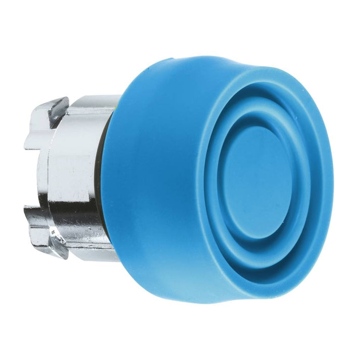 XB4 Pbutton Head Non Illum 22mm Flush Blue Spr Ret Unmarked