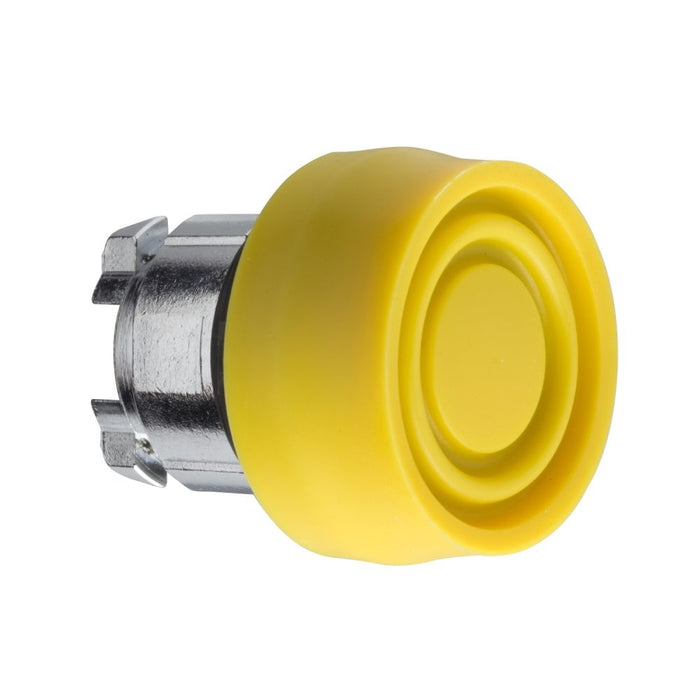 XB4 Pbutton Head Non Ill 22mm Flush Yellow Spr Ret Unmarked
