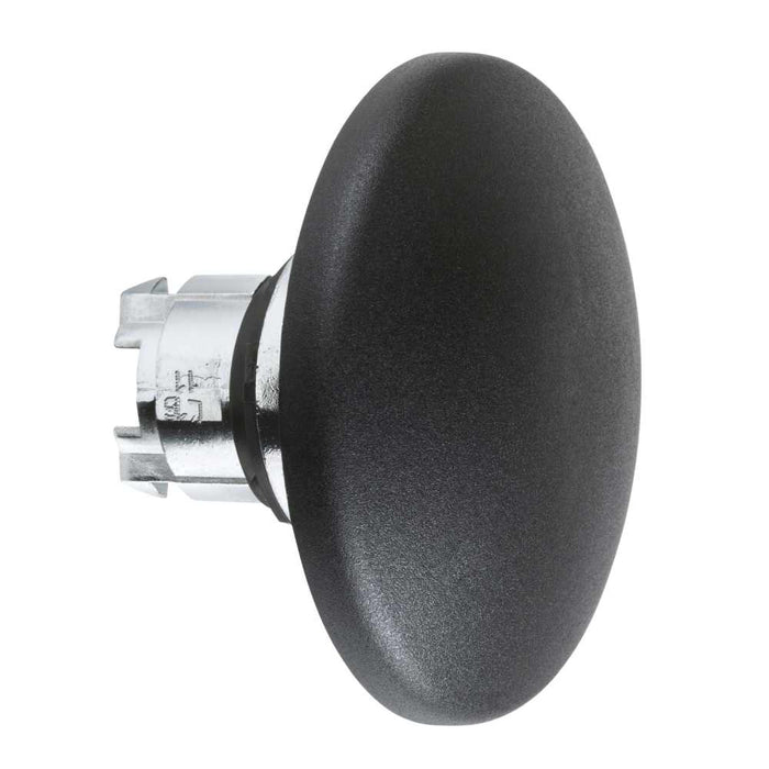XB4 Pbutton Head Mushroom 22mm Black Spr Ret Hemispherical