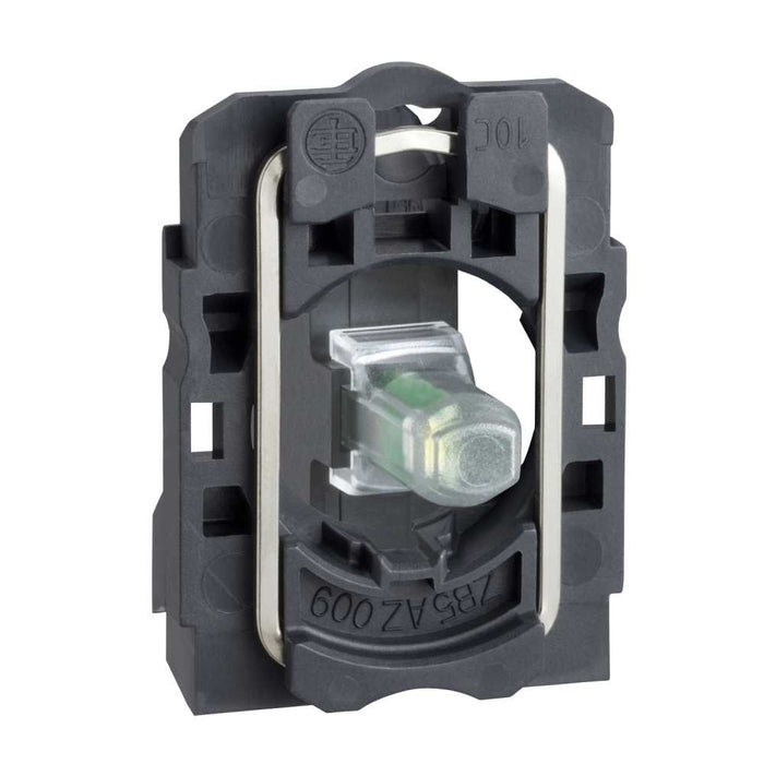 XB5 Light Block W/Body/Fixing Collar White LED 110-120VAC/DC