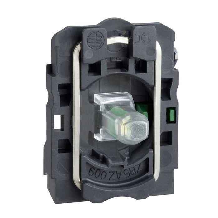 XB5 Light Block W/Body/Fixing Collar White LED 24VAC/DC 1NO