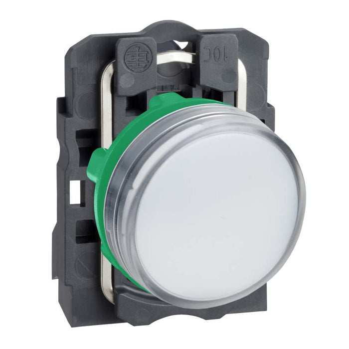 XB5 Pilot Light Dbl Ins White 110V with Integral LED