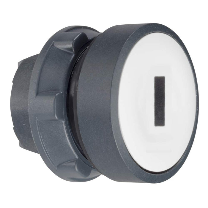 XB5 Pbutton head flush White 22mm Spring Return Marked I