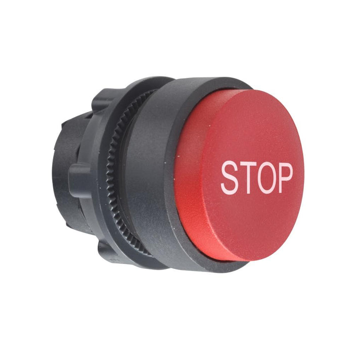 XB5 Pbutton Head Projecting 22mm Red Spr Ret Marked STOP
