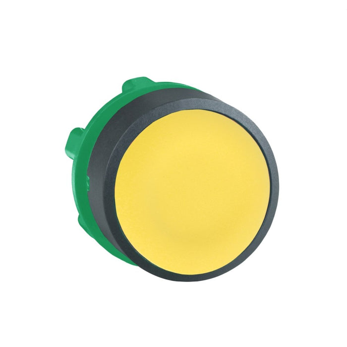 XB4/5 Pbutton Head Non Illum Flush 22mm Yellow Unmarked