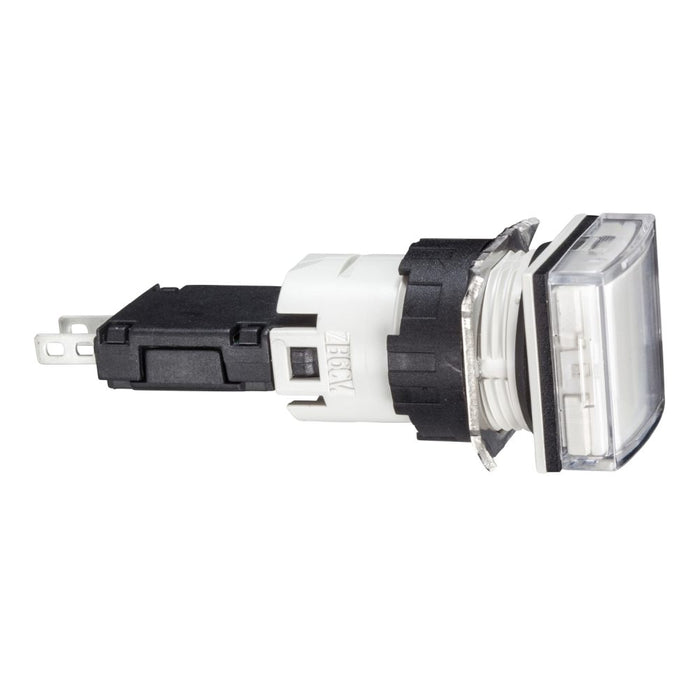 XB6 Pilot Light Integral LED 16mm Square White 12-24V