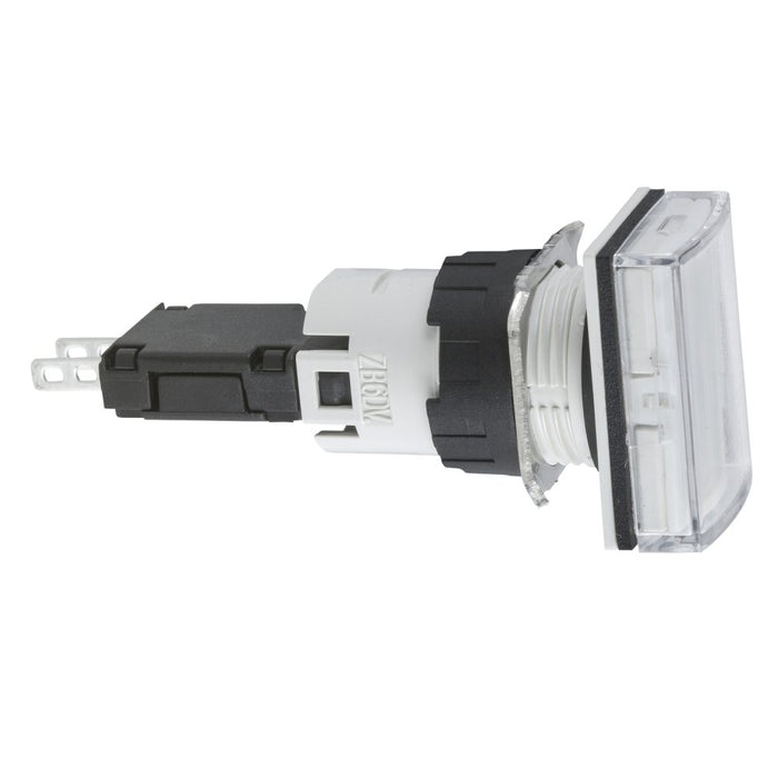 XB6 Pilot Light Integral LED 16mm Rectangular White 12-24V