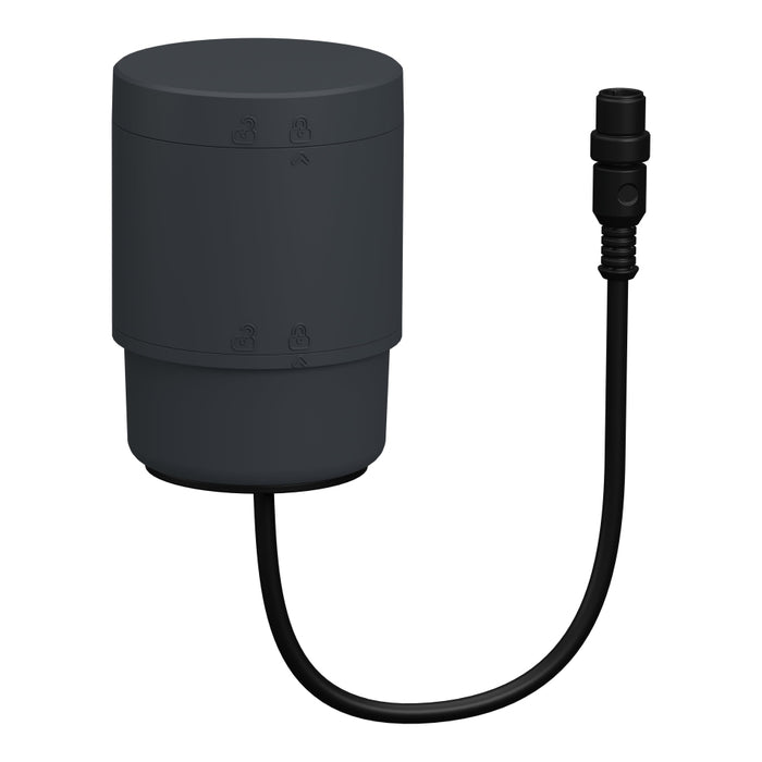 Tower Light M12 Connector Base with Adaptor & Cover Grey