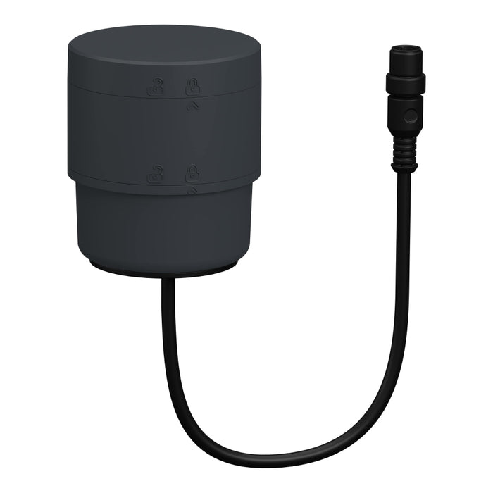 Tower Light M12 Connector Base with Adaptor & Cover Grey