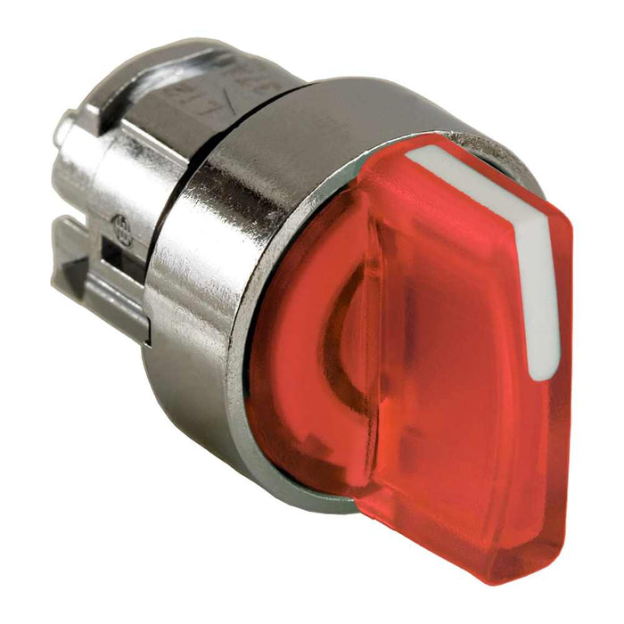 ZB4 Selector Switch Illum 22mm 3pos Spring Return Red
