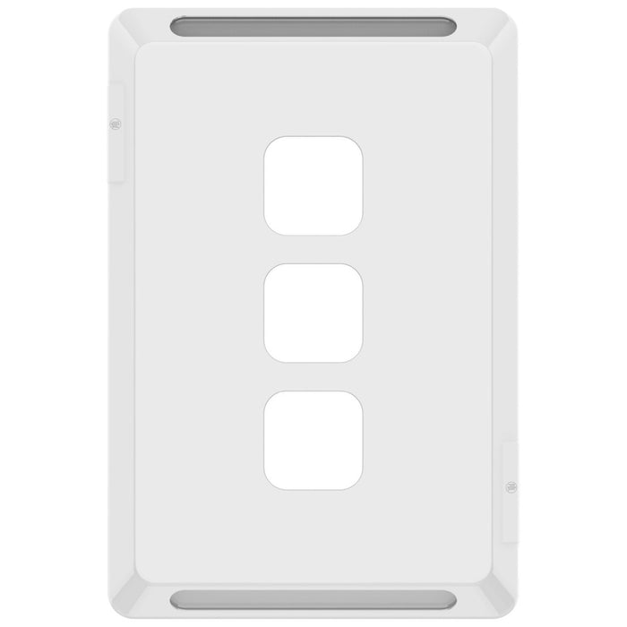 Pro Series Grid & Cover Plate Only 3Gang White
