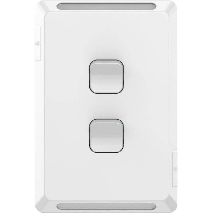 Pro Series Switch Double 20A/16AX White