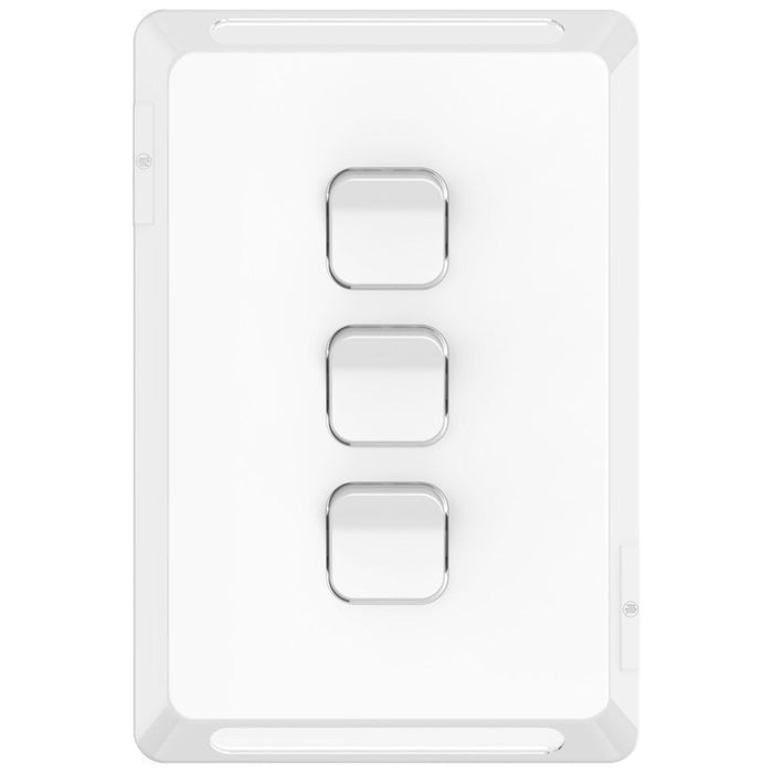 Pro Series Cover Plate Triple V/H White