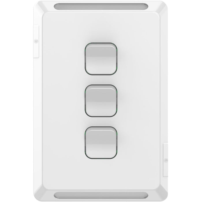 Pro Series Switch Triple 20A/16AX White