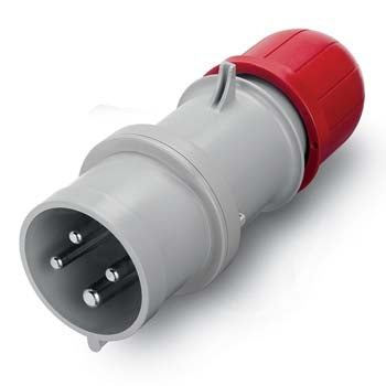 Plug 32A 3PE 4Pin 415V Red IP44