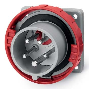 Inlet Phase Rev 32A 3PNE 415V Red IP67