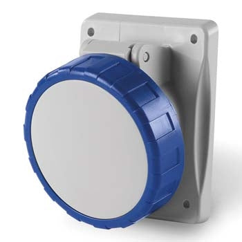 Socket Outlet 16A 2PE 3Pin 230V Blue IP67
